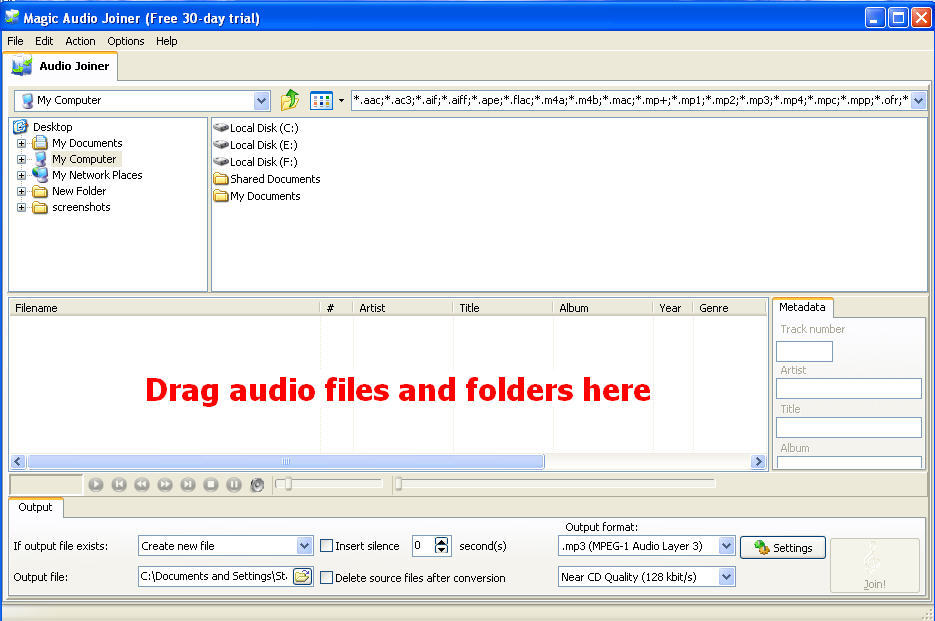 Audio snekker programvare for Windows 7