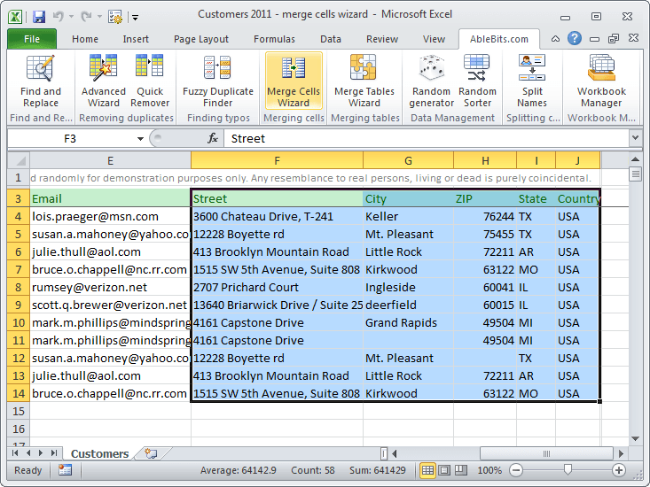 Merge Cells Wizard For Excel Cracked