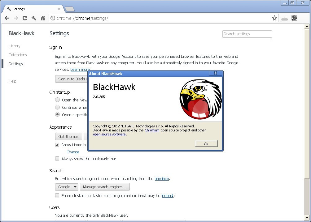 Blackhawk Browser 2017