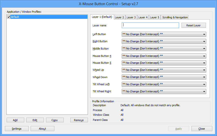 X-Mouse Button Control download for free - SoftDeluxe
