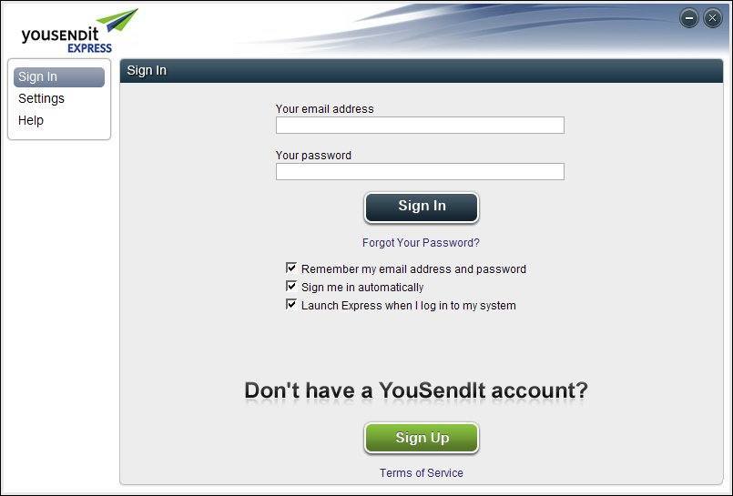 Yousendit Express Software