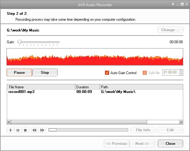 AVS Audio Recorder - Screenshot #8