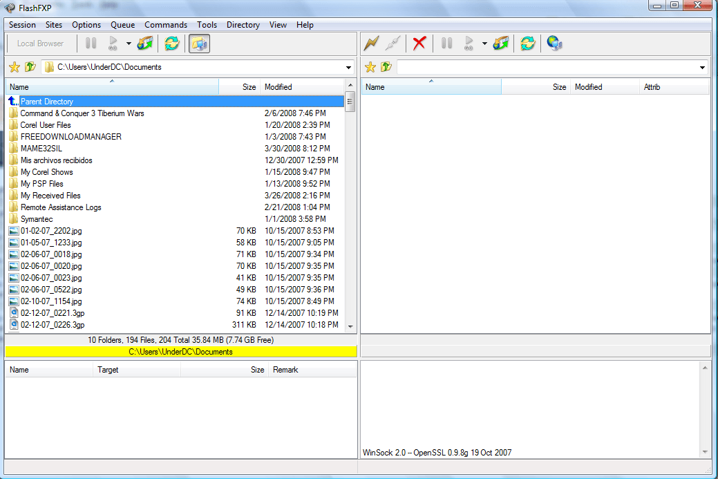 FlashFXP - Screenshot #29