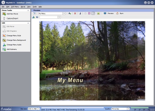 Roxio MyDVD - Screenshot #10