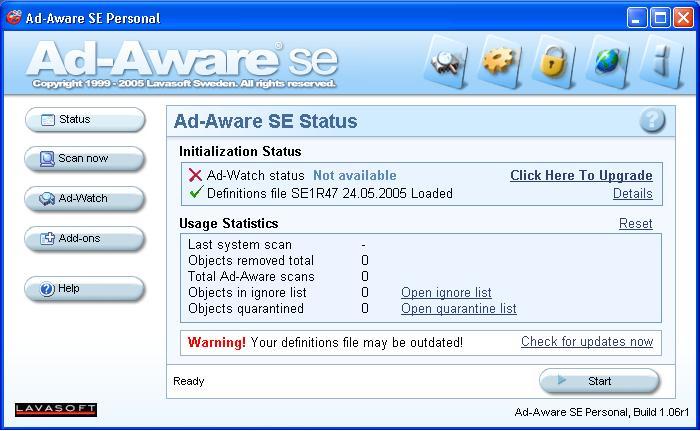 Ad-Aware SE Personal - Screenshot #5