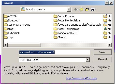 CutePDF Writer download the last version for ipod