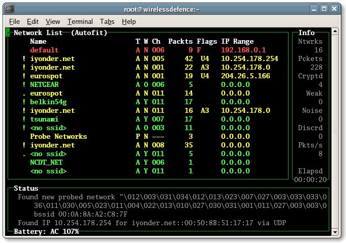 Network Stumbler - Screenshot #1