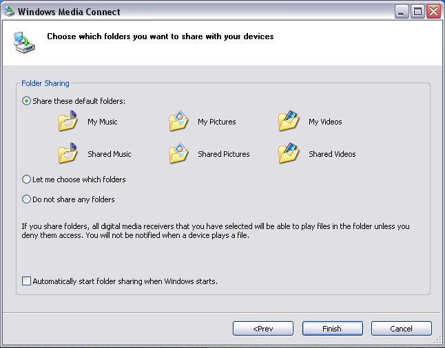 Windows Media Connect - Screenshot #2