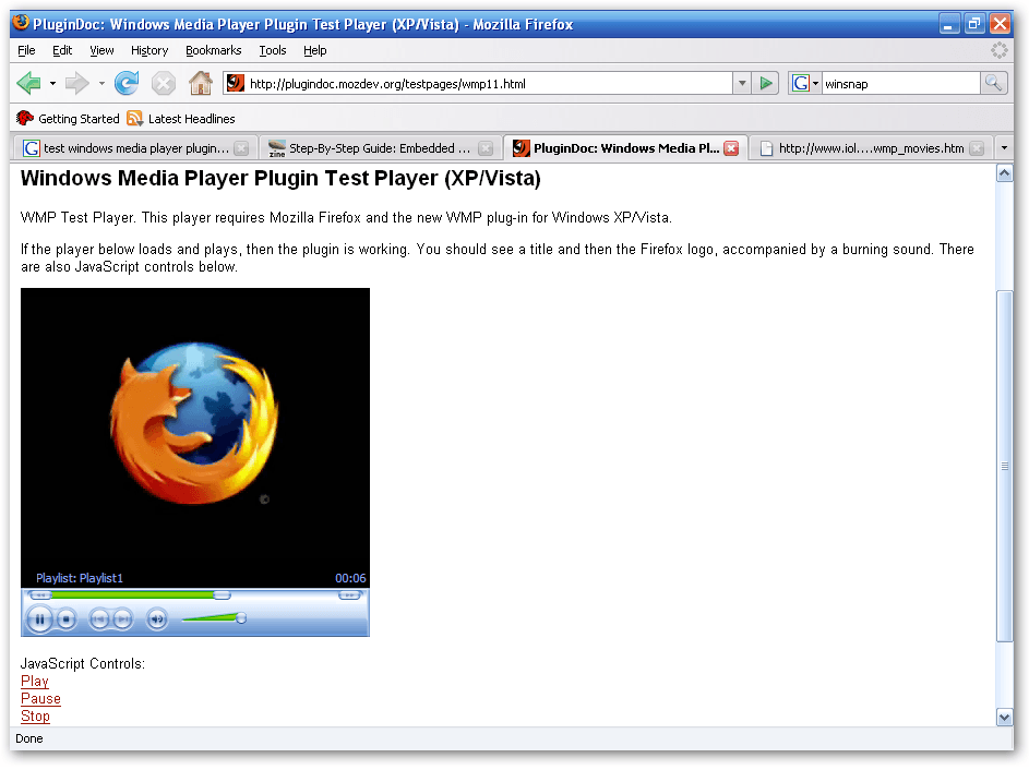 what is a mozilla plugin for vlc media player