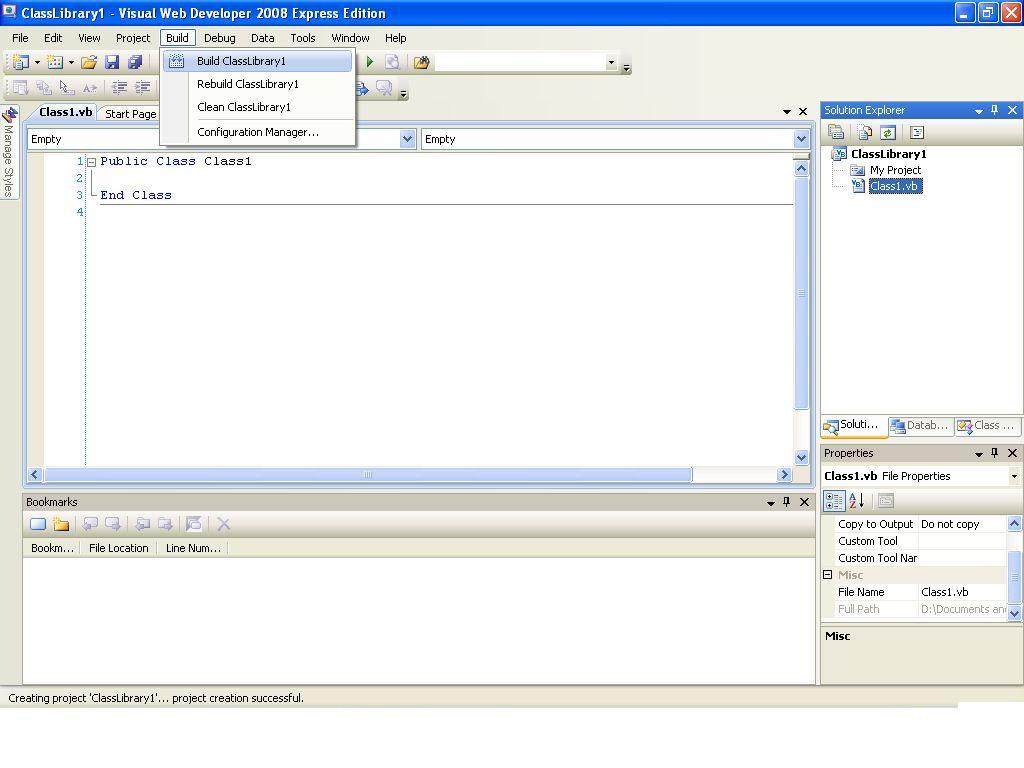 Microsoft Visual Web Developer 2008 Express Edition - Screenshot #2