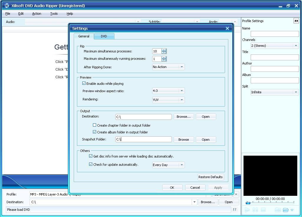 Xilisoft DVD Audio Ripper - Screenshot #11