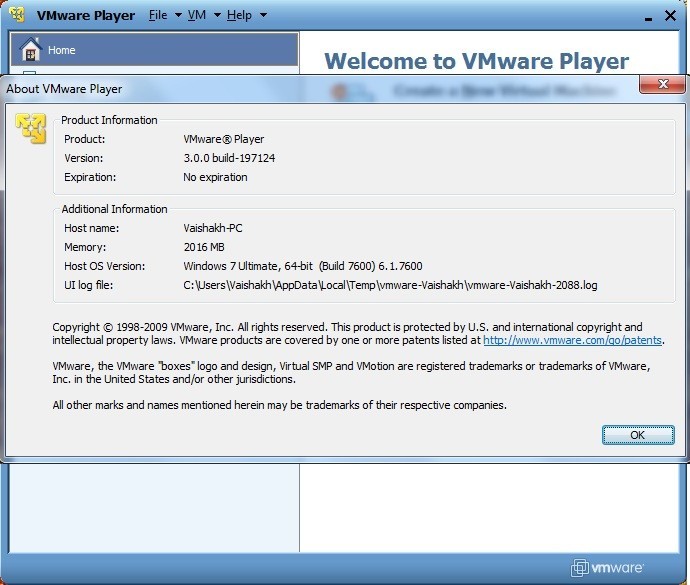 vmware workstation player free download