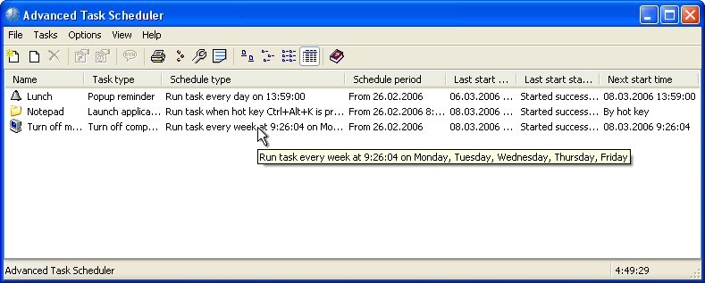 Advanced Task Scheduler - Screenshot #12