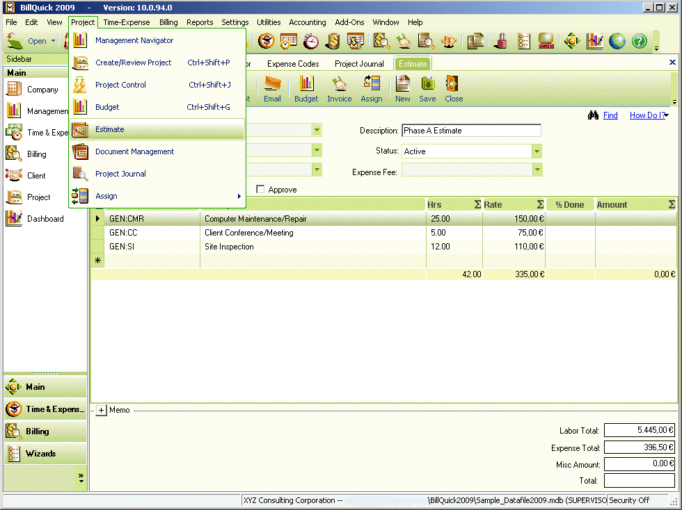 BillQuick 2009 latest version - Get best Windows software