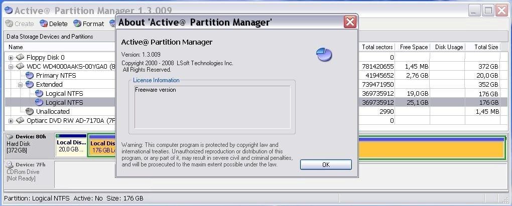 Active@ Partition Manager - Screenshot #9