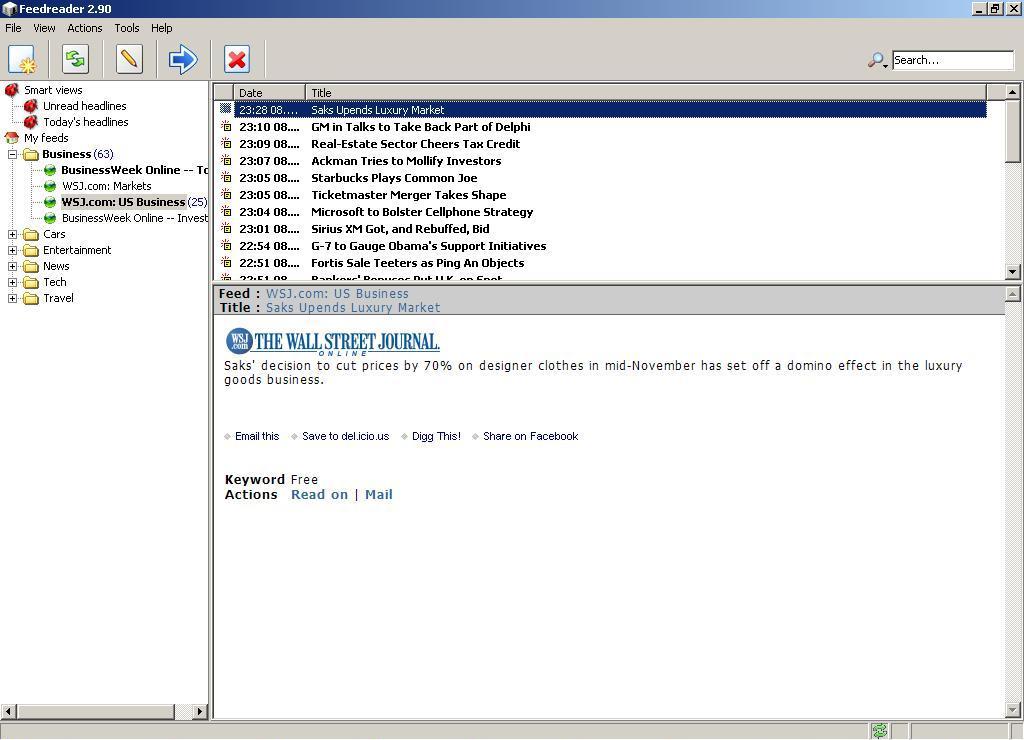 FeedReader - Screenshot #10