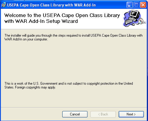USEPA Cape Open Class Library with WAR Add-In - Screenshot #3