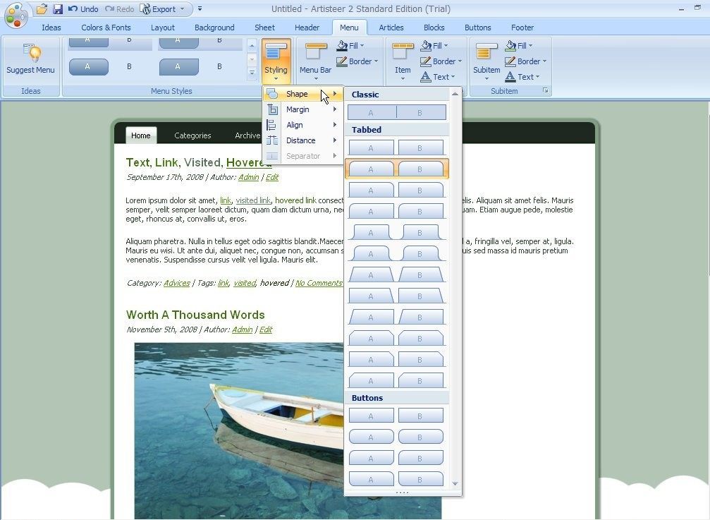 Artisteer - Screenshot #11