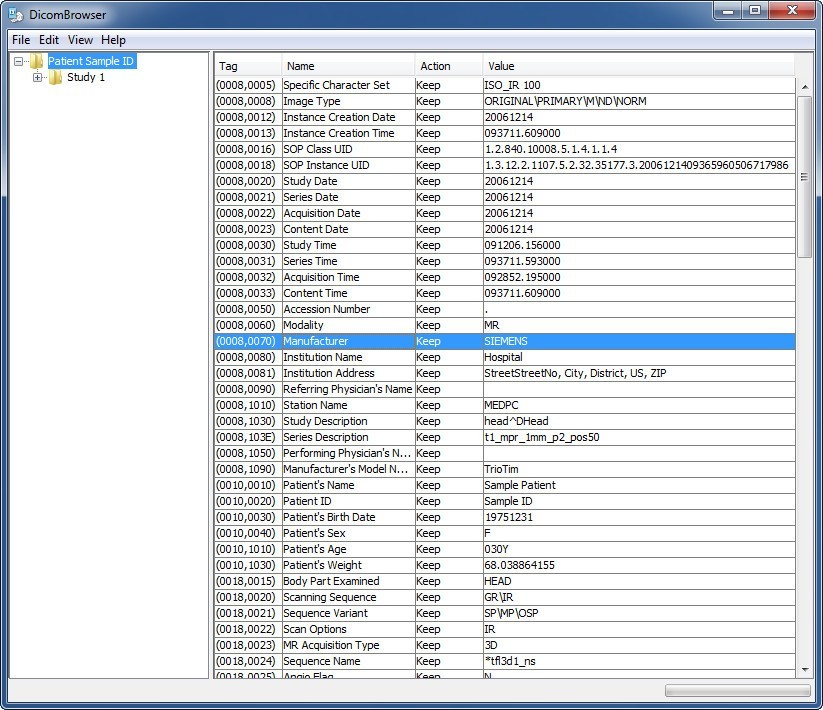 DicomBrowser - Screenshot #1