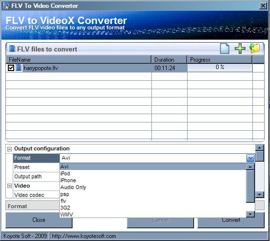 Free FLV Converter - Screenshot #15