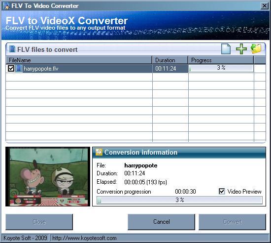 Free FLV Converter - Screenshot #14