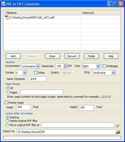 PDF to TIFF Converter latest version - Get best Windows software
