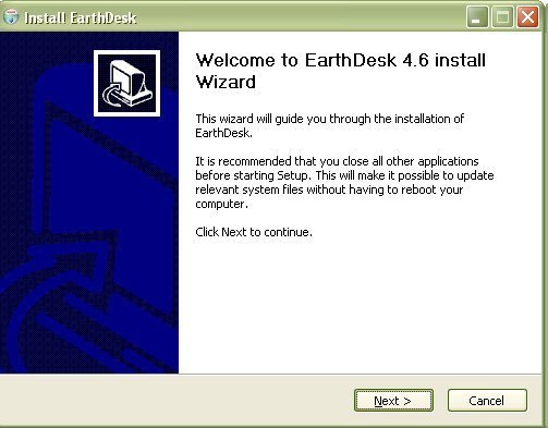earthdesk for linux