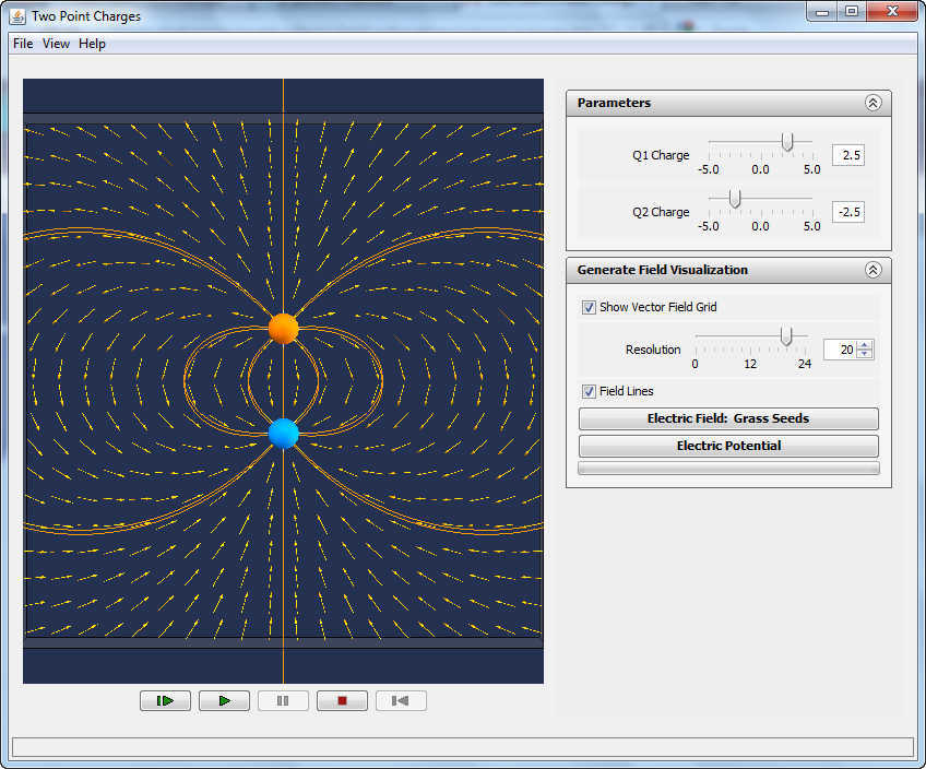 Two Point Charges Simulation latest version - Get best Windows software
