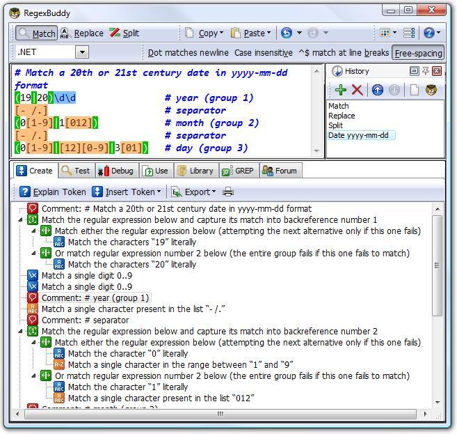 JGsoft RegexBuddy - Screenshot #7