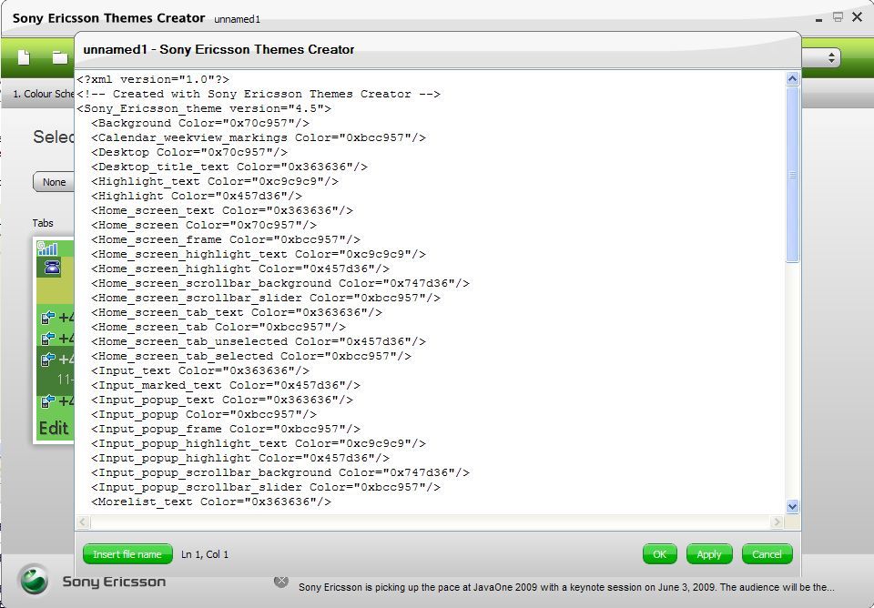 Sony Ericsson Themes Creator - Screenshot #1