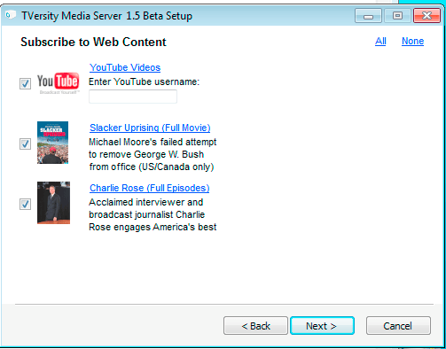 TVersity Media Server - Screenshot #7
