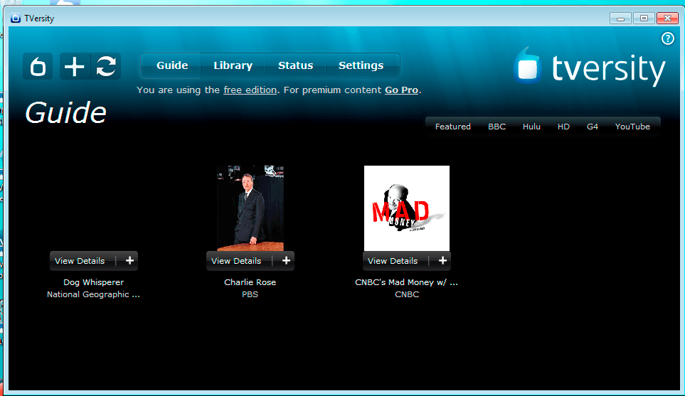 TVersity Media Server - Screenshot #6