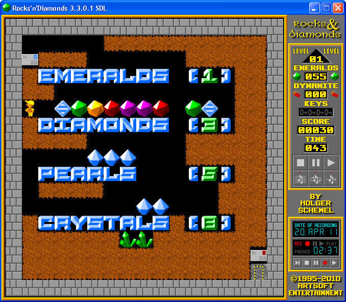 Rocks Software ROCKS 'N' DIAMONDS latest version - Get best Windows software