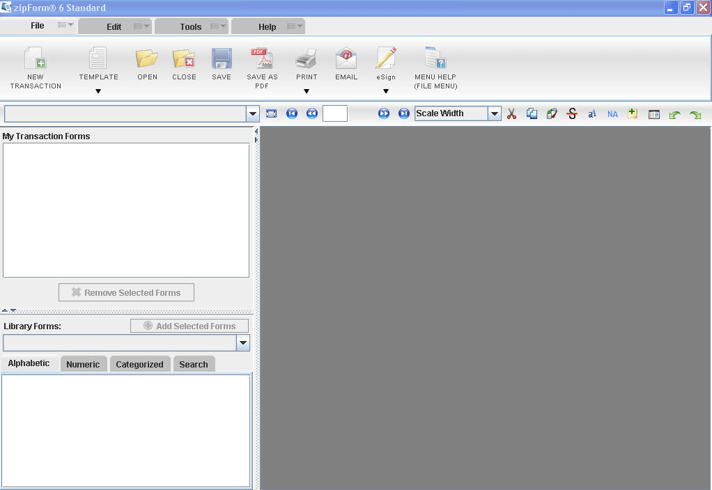 zipForm6 - Screenshot #1