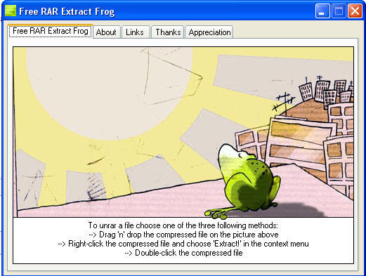 Free RAR Extract Frog - Screenshot #25