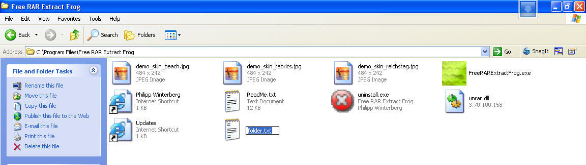 Free RAR Extract Frog - Screenshot #23