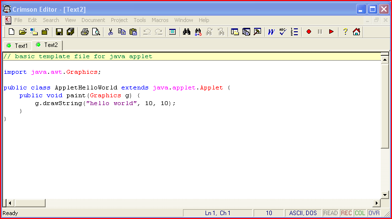 Crimson Editor latest version - Get best Windows software