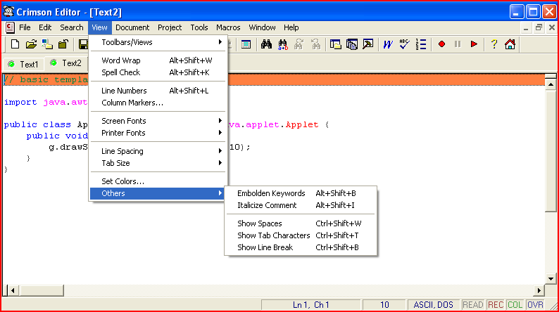 Crimson Editor latest version - Get best Windows software