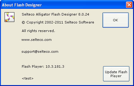 Selteco Alligator Flash Designer - Screenshot #2
