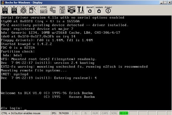 bochs x86 pc emulator