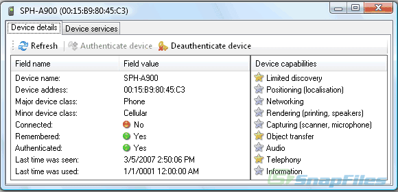 Bluetooth Network Scanner - Screenshot #3
