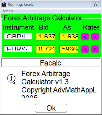 forex arbitrage calculator excel