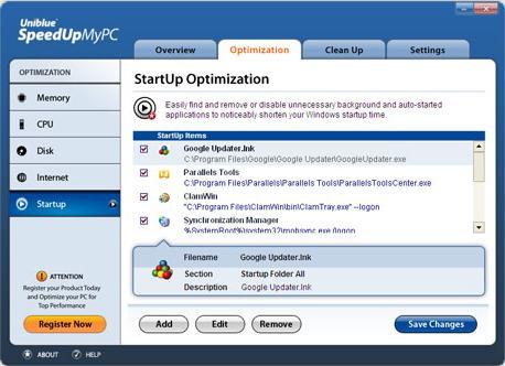 SpeedUpMyPC - Screenshot #25