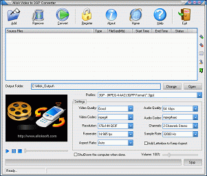 Allok Video to 3GP Converter - Screenshot #7