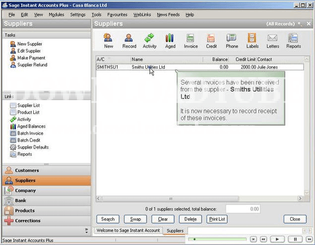 Sage Instant Accounts - Screenshot #1
