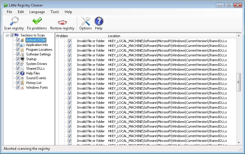 Little Registry Cleaner - Screenshot #15
