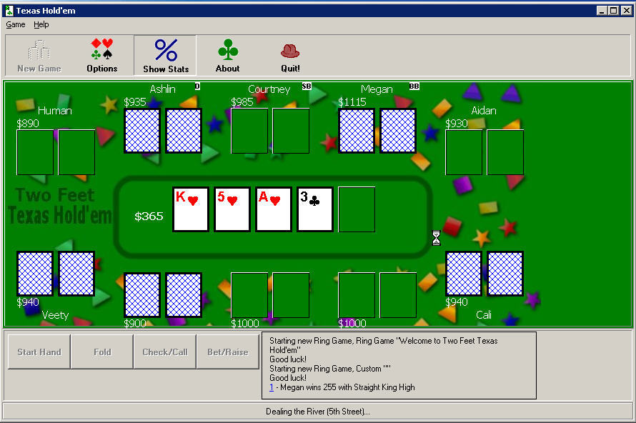 Two Feet Texas Hold Em - Screenshot #1