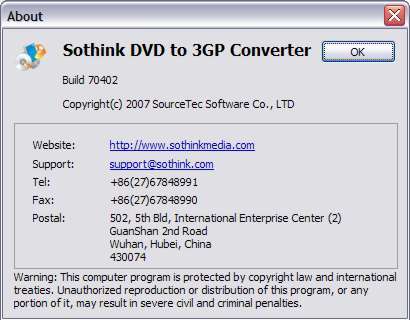 Sothink DVD to 3GP Converter - Screenshot #2