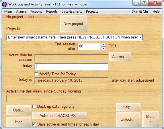 Activity Timer - Screenshot #1