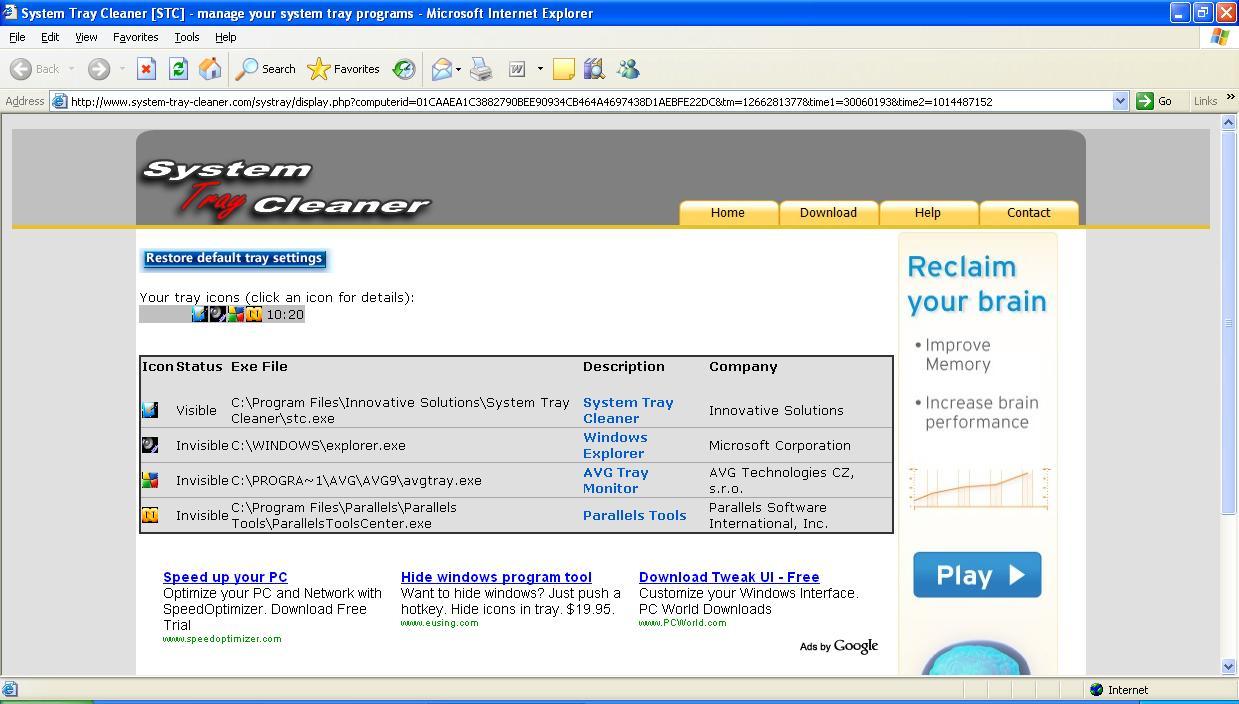 System Tray Cleaner - Screenshot #10